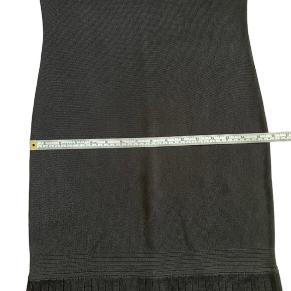 Ralph Lauren Black Label Knit‎ Cutout Pleated Knee Length Sheath Dress Black S - Picture 14 of 16